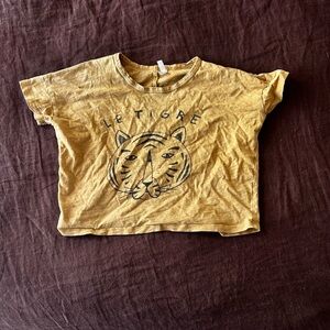 Rylee & Cru Le Tigre Kids Yellow Graphic T-Shirt